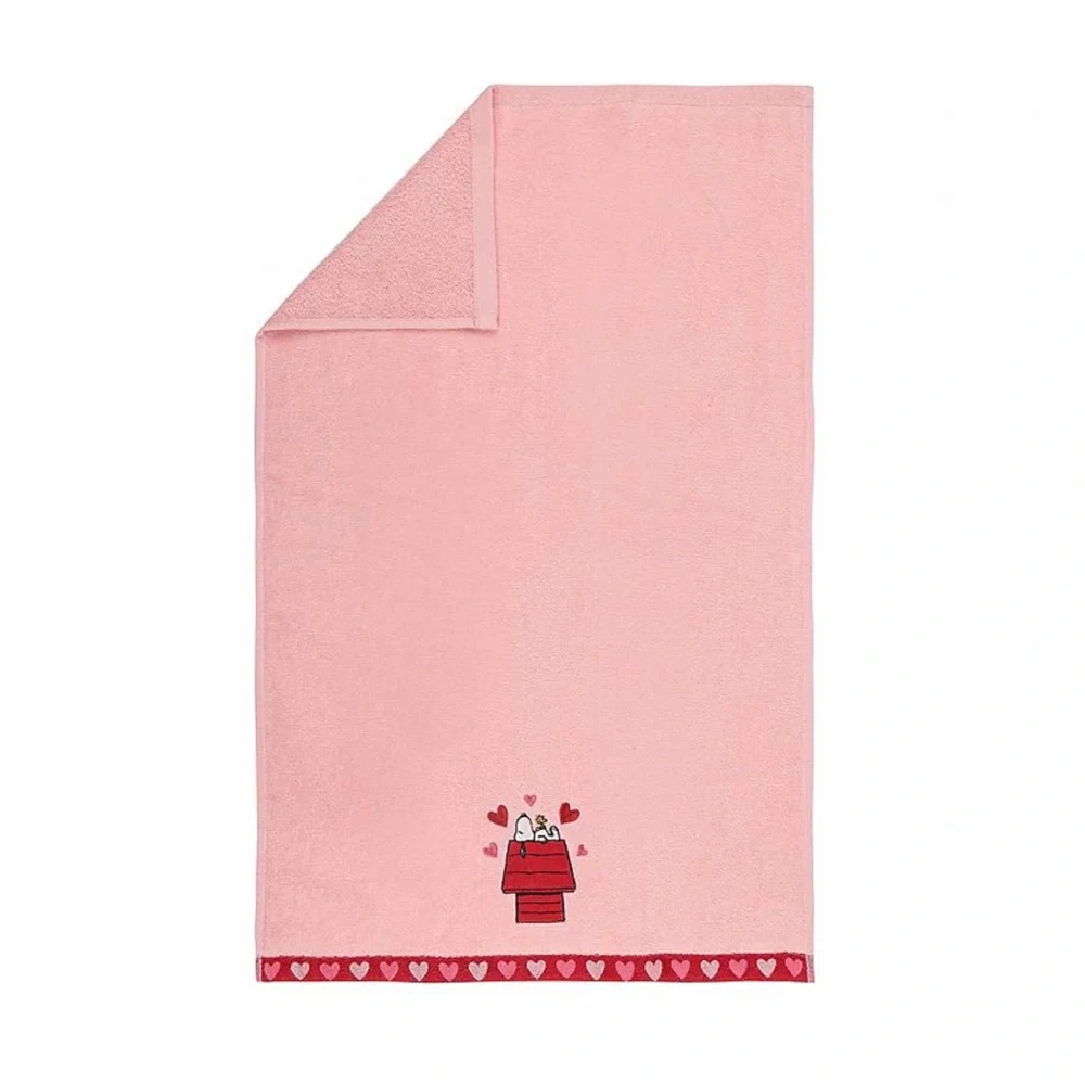 Peanuts Snoopy Valentine’s Day Love Heart’s Hand Towel Brand New